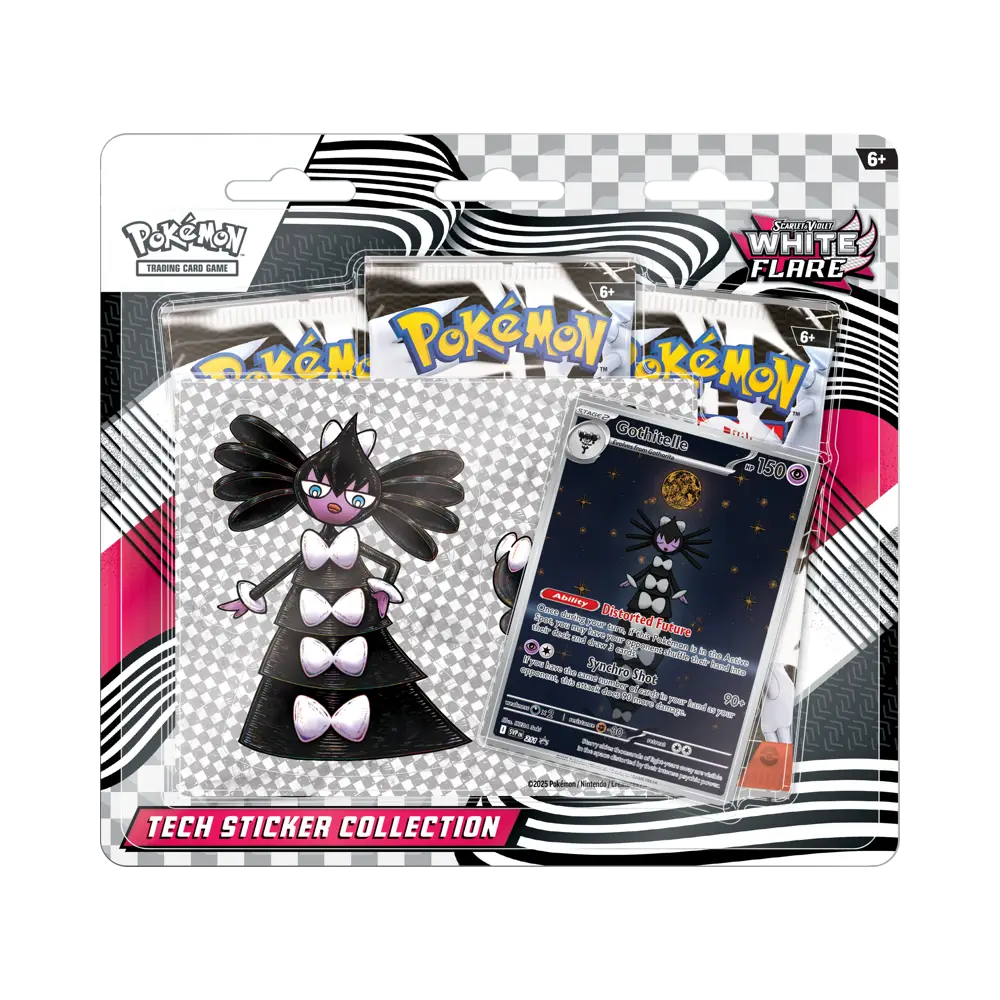 PRE-ORDER - White Flare - Tech Sticker Collection Gothitelle
