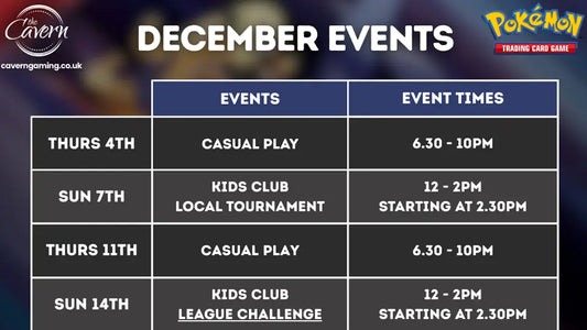 Pokemon Event Schedule - December 2025