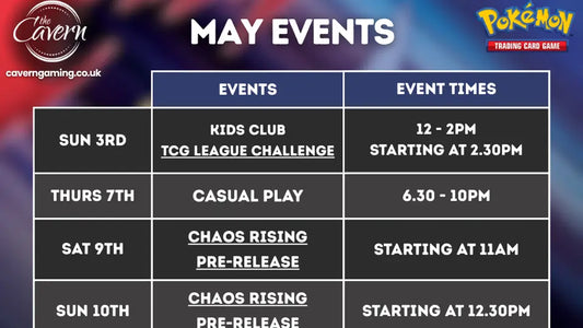 Pokemon Event Schedule - May 2026
