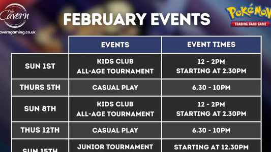 Pokemon Event Schedule - February 2026