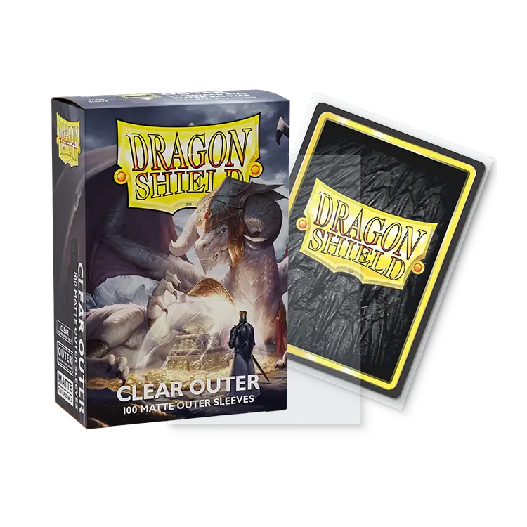 Dragon Shield Standard Size Outer Matte Sleeves - Clear