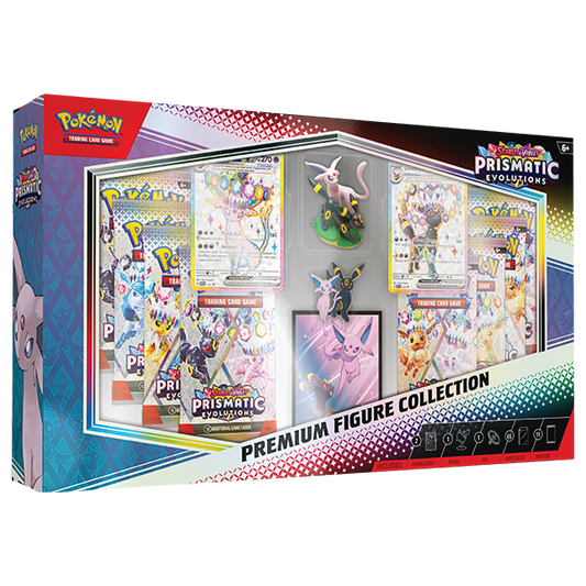 PRE-ORDER Pokemon Prismatic Evolutions Premium Figure Collection