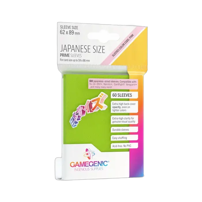 Gamegenic Prime Sleeves - Japanese Size (60)
