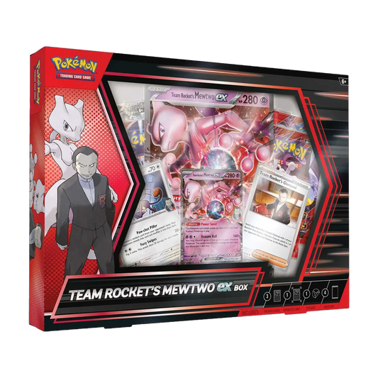 PRE-ORDER Pokemon TCG: Team Rocket's Mewtwo ex Box